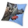 A Pair Of Gang-Gang Cockatoos Pillowcase Polyester Linen Velvet Creative Zip Decor Home Cushion Cover