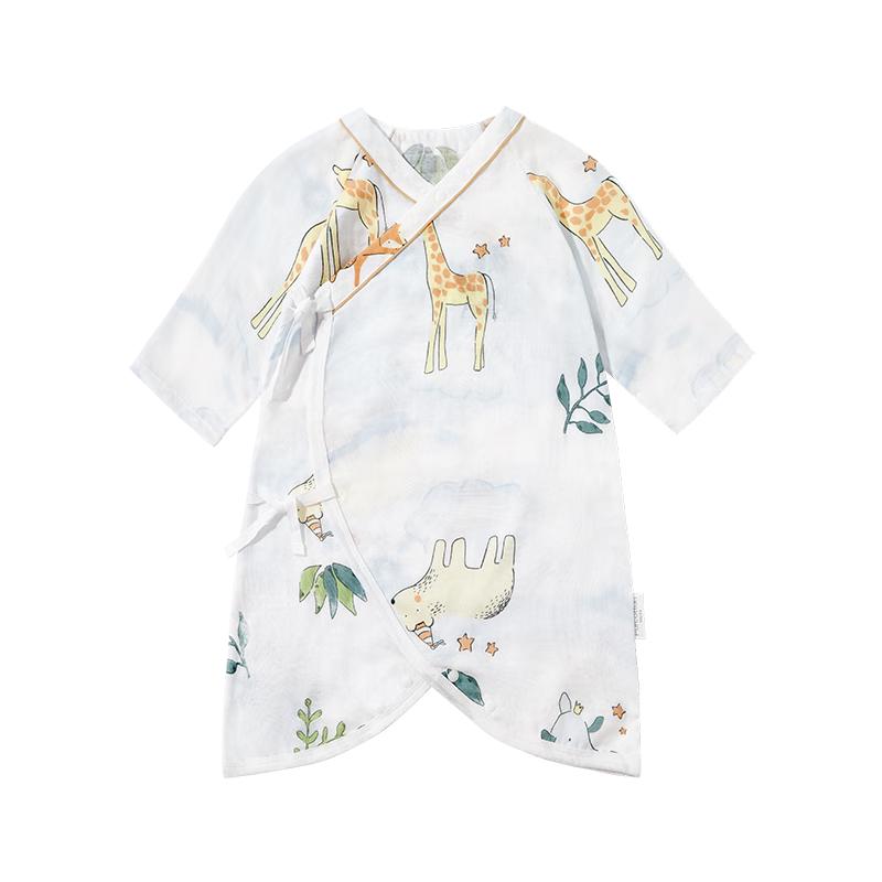 PurCotton Double-Layer Gauze Newborn Romper Bodysuit 59cm (1-3 months)