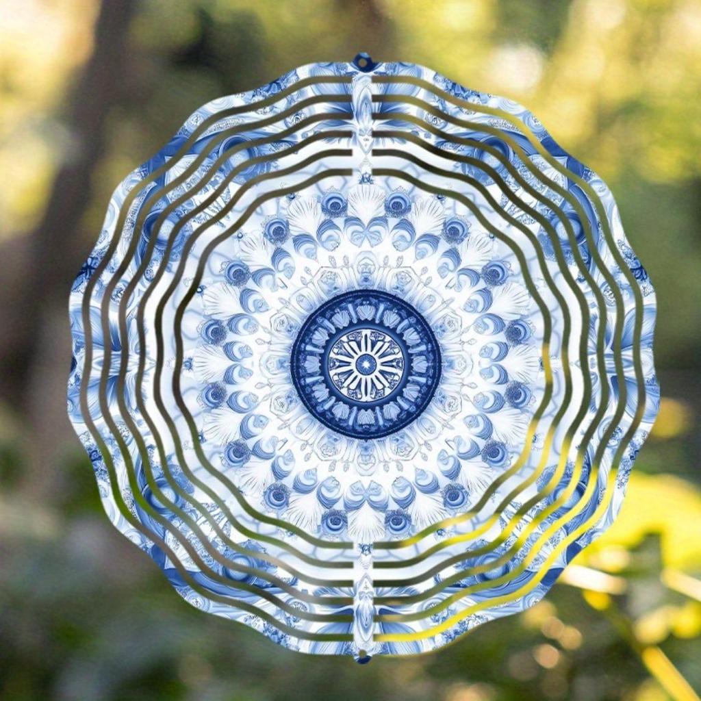 10-calowy wiszący dzwonek wietrzny z motywem sennym, obracająca się sztuka na trawnik, do ogrodu, dekoracja wiosenna i letnia, elegancki prezent dla krewnych i przyjaciół