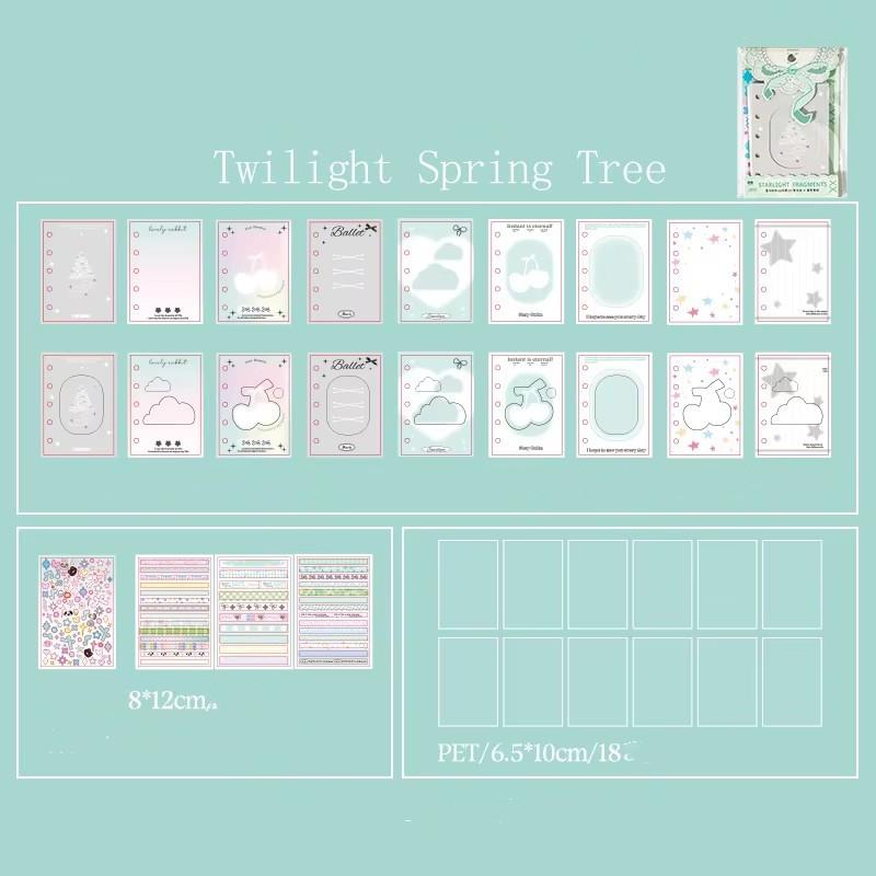 

40 шт. Эстетичные листы с вырезом в форме сердца, прозрачные внутренние страницы для блокнотов на кольцах M5, милые аксессуары для DIY для журнала, скрапбукинга M5