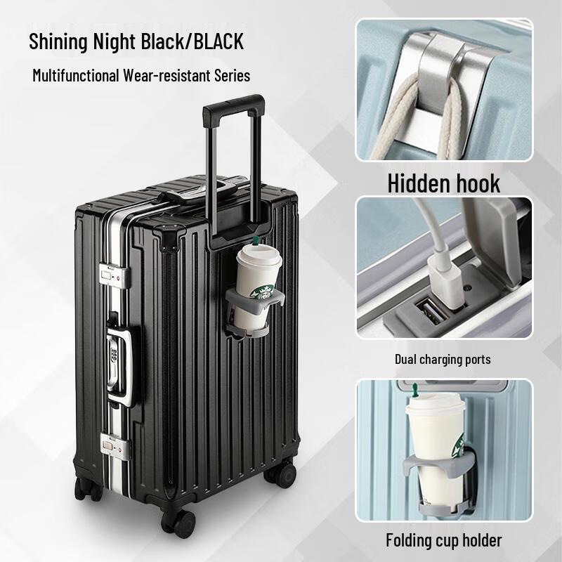 JOURHEY SHI Durable PC Hardshell Spinner Luggage