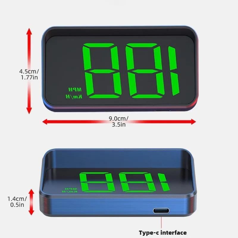 Car Speedometer HUD GPS Head Up Display Digital Speed Meter Windshield Projector for Vehicles Truck Auto Electronics Accessories