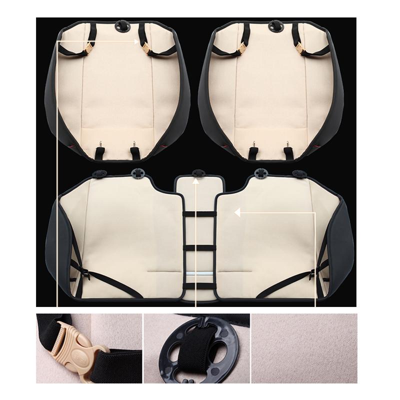 3D PU Leder Autositzbezüge Auto Sitzkissen Matte Atmungsaktiv Auto Vorne Hinten Rücksitzbezug Universal Auto