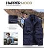 Gilet da pesca casual da uomo multi-tasche per primavera e autunno, per esterni, per mezza età e anziani