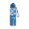 Durable 800ML Water Bottle Bow Flower Printed Leak Proof Straw Cup Large Capacity Plastic Water Cup Travel