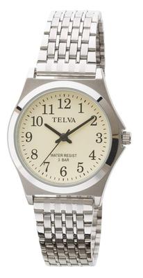 Analog Waterproof Metal Band Watch Silver [Clepha] TE-AM150-CHS Men's