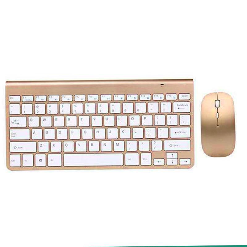 Ultra-Thin 2.4G Wireless Keyboard and Mouse Set - Silent Office Edition