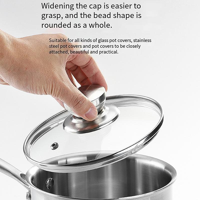 Replacement Stainless Steel Universal Pot Accessories Pan Lid Grip Anti Scalding Knob Handle Cover Kitchen Cookware Supplies