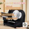 Moongiantgo Food Slicer, Meat Slicer, Adjustable Slice Thickness from 1-20mm, Dual Blades, Removable Blade and Slide Base for Cleaning, Electric Slice