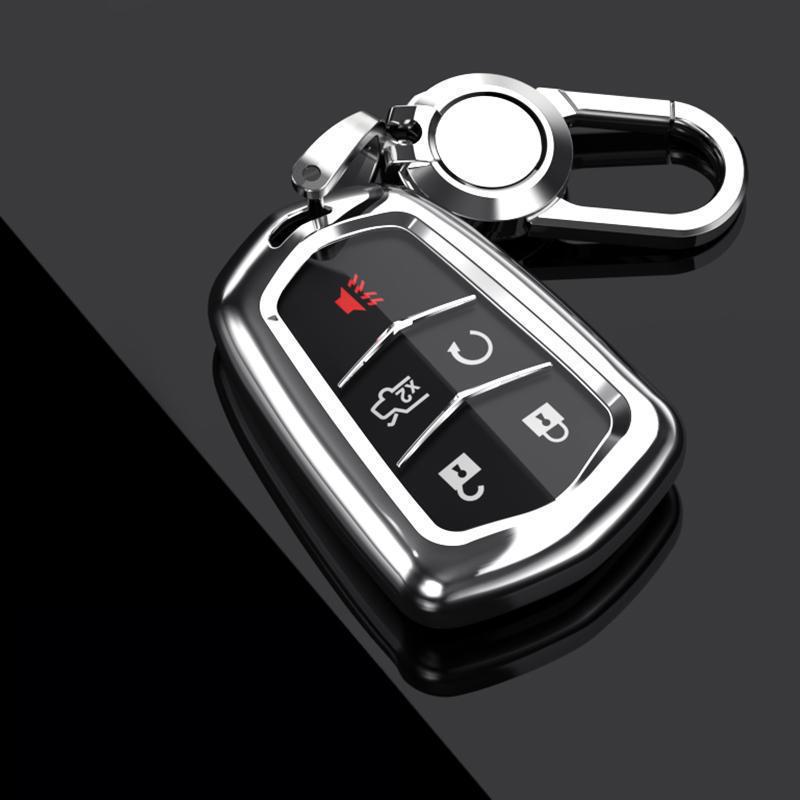 Cadillac XT5 Key Cover 2024: Luxury Full Coverage Shell with Hanging Buckle for Men & Women