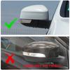 Glossy Black Car Rear View Side Door Mirror Cover Caps For Ford Focus 2012-2018