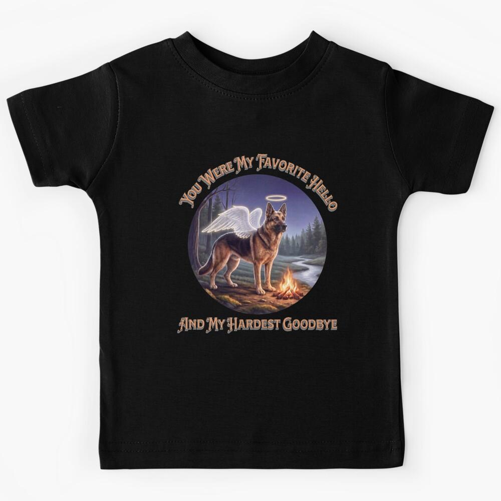 German Shepherd Memorial Design Kids T-Shirt 150