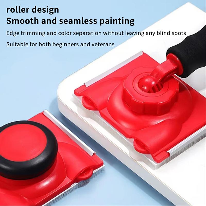 1Set Professional Latex Paint Edger Brushes Multifunctional Wall Ceiling Corner Painting Brush Color Separator Trimmer Tools
