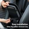 Plush Car Center Console Armrest Cover Extra Thick Padding For Enhances Support And Fatigue Relief Armrest Pad
