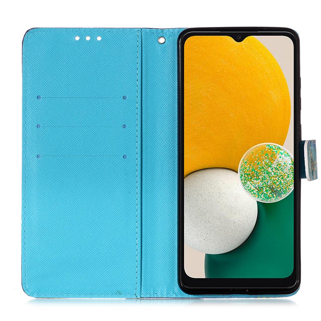 For Samsung Galaxy A35 5G Leather Case 3D Pattern Printing Wallet Stand Mobile Cover with Strap