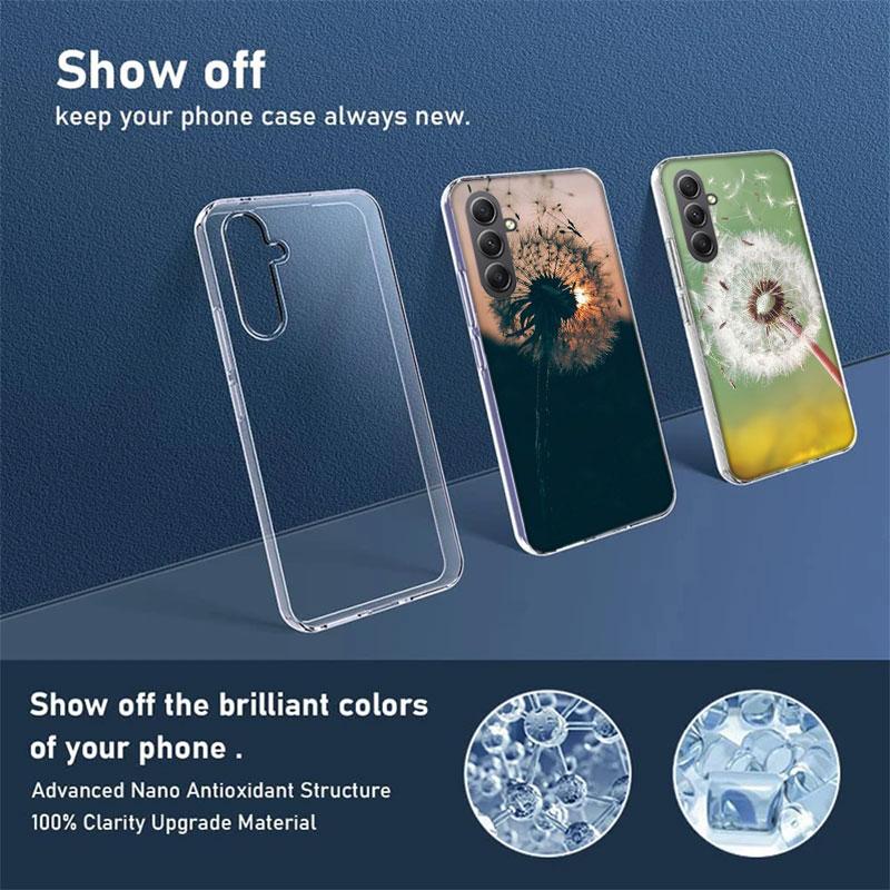 Dandelion Seeds Phone Case For Samsung A70 A50S A40 A30 A20E A16 A26 A36 A56 A17 Galaxy Note 20 10 9 8 A71 A51 A41 A31 A21S A20S