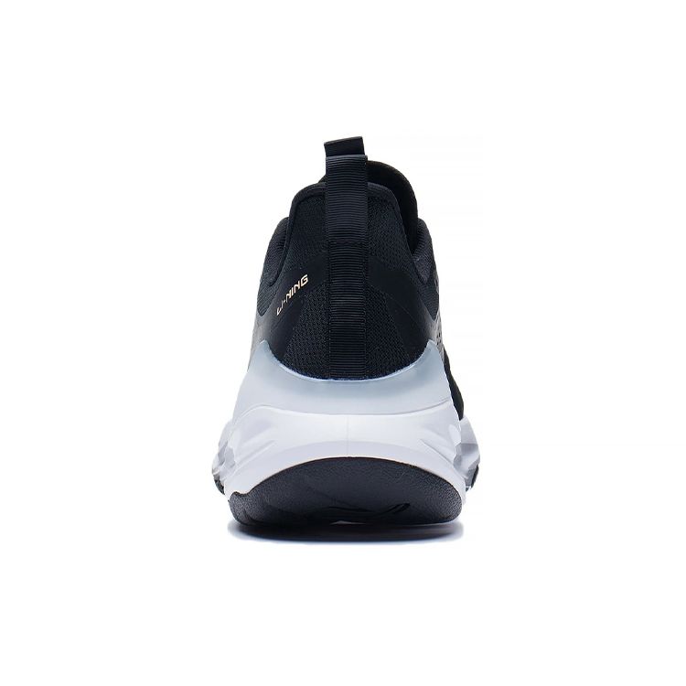 Li Ning Eazgo Shock Absorbing Low Top Running Shoes Men Sneakers Black ARES015-2