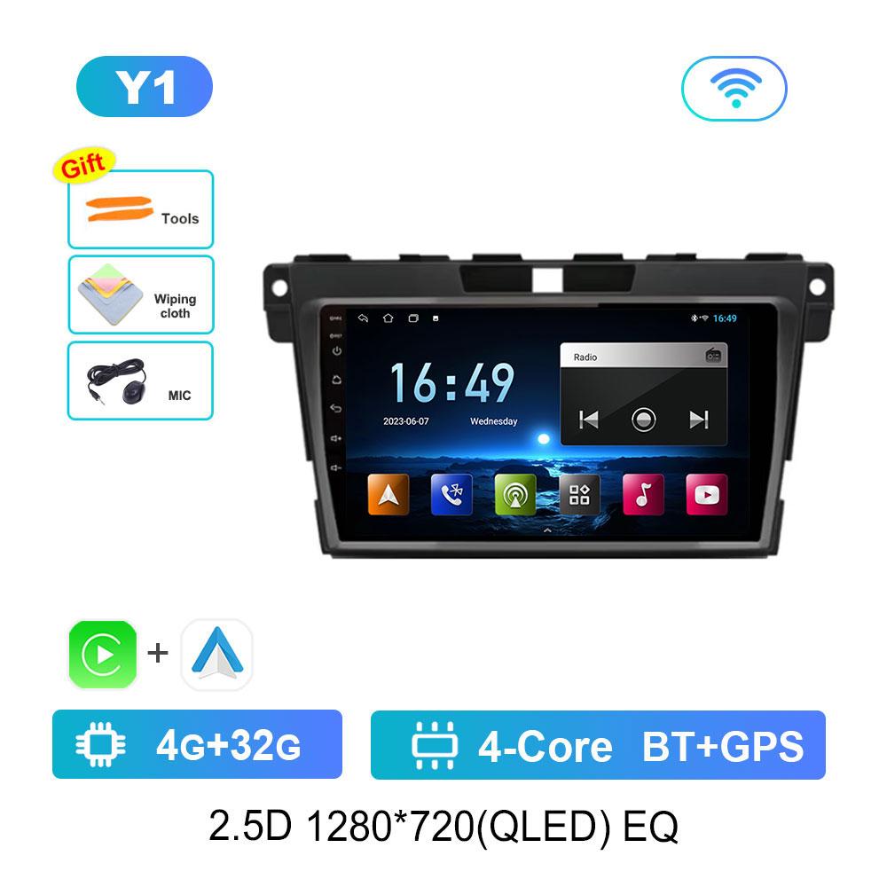 Car Video Multimedia Player DSP Stereo for Mazda CX-7 CX7 2007 - 2014 Android System GPS Navi WiFi IPS Screen 4G Bluetooth