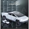 1/24 Tesla Cybertruck Pickup Alloy Car Model Diecasts Metal Toy Off-road Vehicles Car Model Simulation Sound and Light Kids Toys Gift