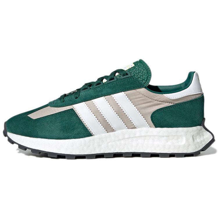 Adidas Originals Retropy E5 Retro Leather Cushioning Non-Slip Wear-Resistant Low-Top Casual Running Shoes Unisex Sneakers Green GY1132