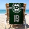Cori-tiba Football Club Crest Printed Beach Towel, Super Soft Microfiber, Perfect Gift Birthday, for Pool, Beach, Travel, for Family and Friends