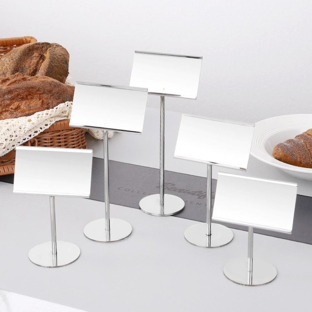 Verticale display Visitekaarthouder Strakke Labelkaarthouder Duurzame Menukaarthouder Buffetopstelling