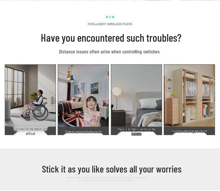 Wireless Smart Remote Master-Slave Light Switch 220V – Easy Installation