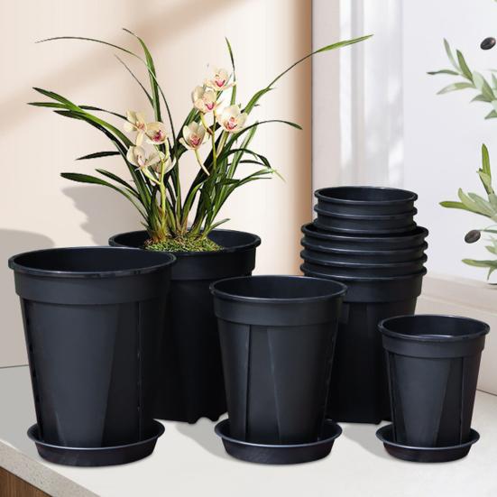 Květináč na orchideje s podmiskou Květináč s bočními větracími štěrbinami Květináč s drenážními otvory Zabraňuje hnilobě pro Phalaenopsis Růže Vnitřní Venkovní Použití