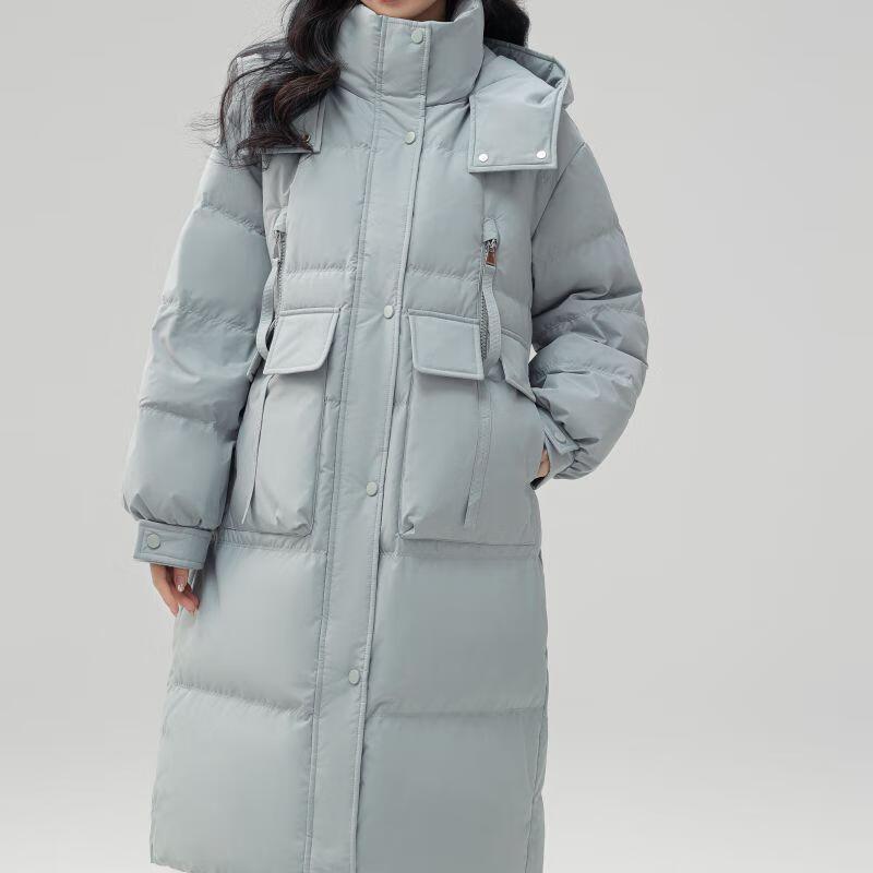 Women's Mid-Length Hooded Thick Winter Down Jacket