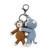 Cute Hand Crocheted Monkey Key Holder Keychain Suitable For Motorcycles Key And Backpack Purse Charms Stylish Decoration