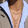 Classic Niche Feng Shui Drop Zircon Fringed Necklace Decorative Jewelry