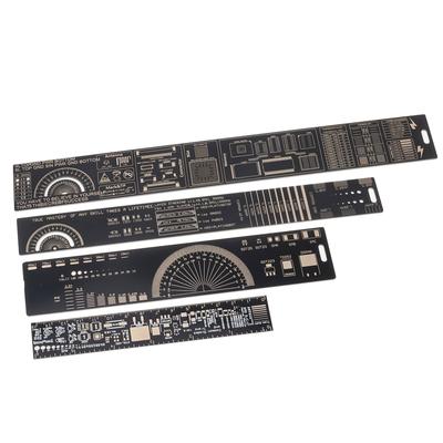 4 adet 150-300mm PCB Cetvel Seti Düz Kenarlı Ağır Hizmet Elektronik Teknisyeni Mühendislik Çizimi Profesyonel