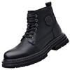 2025 new high-top thick-soled men's boots British style trend Martin boots men's warm and velvet tooling boots 2025