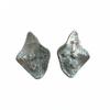 French Frosted Zircon Water Drop Rhombus Stud Earrings - Minimalist, High-End Fashion Jewelry for Women