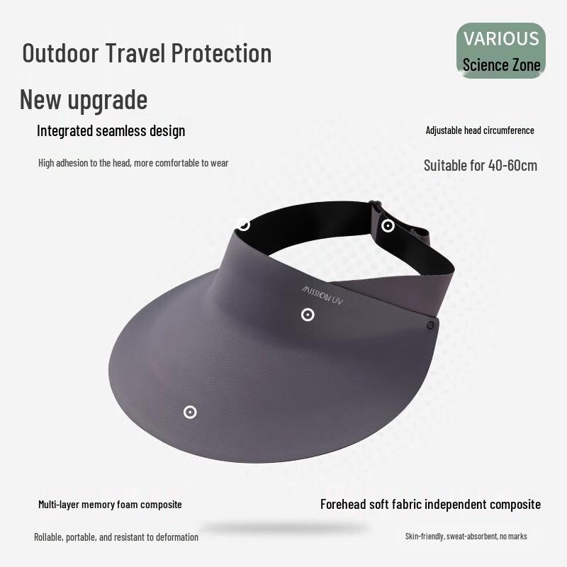 MISSION UV Men's Running Sun Visor MU203