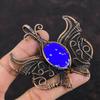 Lapis Lazuli Pendant Copper Wire Wrapped Pendant Handmade Pendant Natural Gemstone Jewelry Butterfly Pendant Anniversary Gift Copper Jewelry