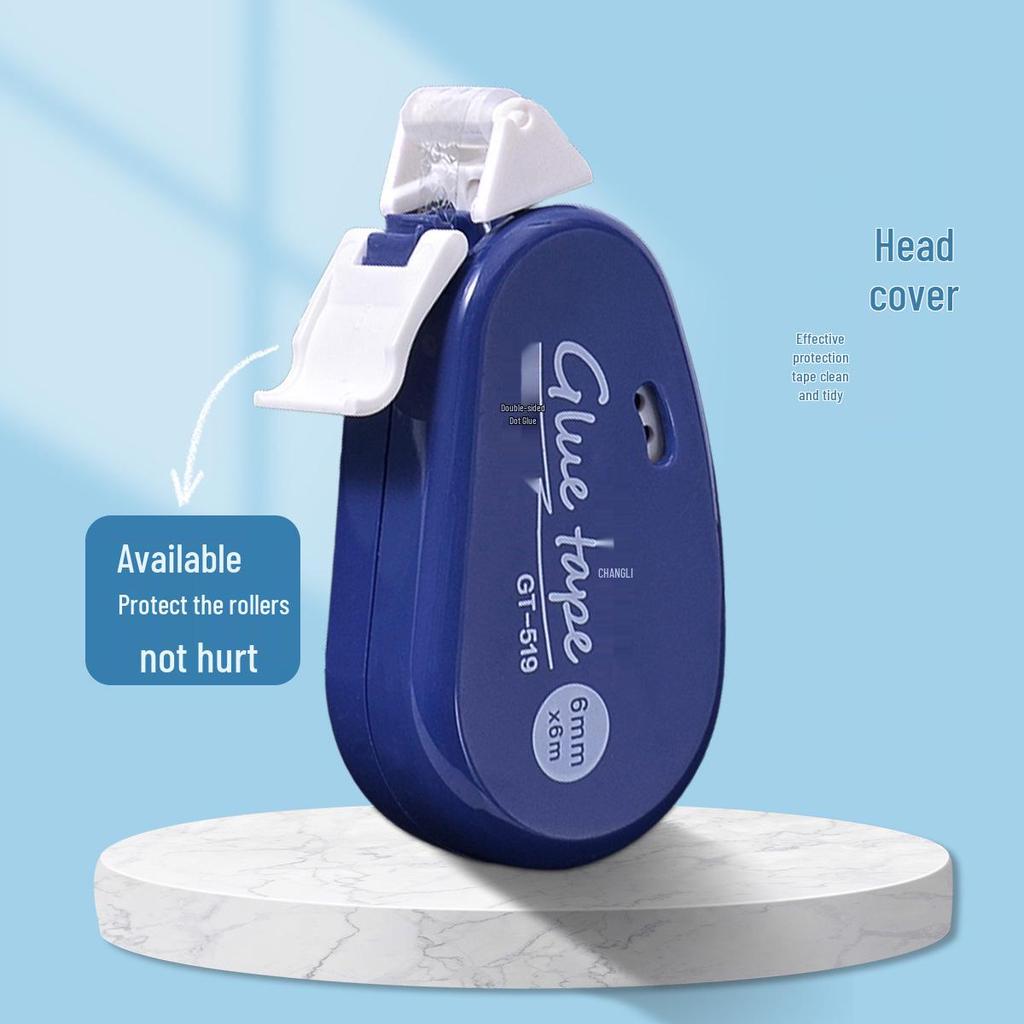 Changli 519 Double-Sided Correction Tape - Portable, Single Color, Minimalist Style.