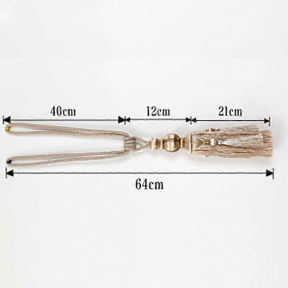 2pcs Lantern Single Hanging Ball Tassels Curtains Buckle Sling Binding