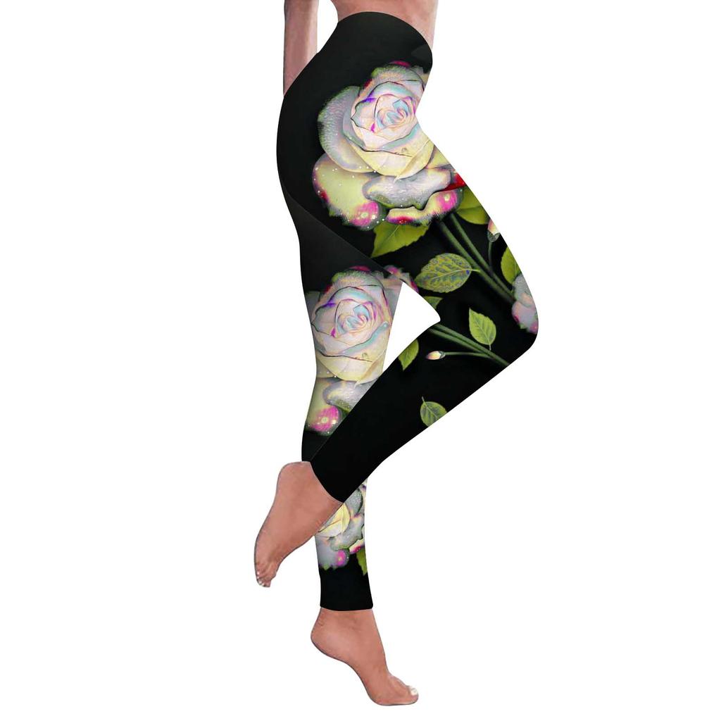 Buy Women's Sexy Pants Rose Flower 