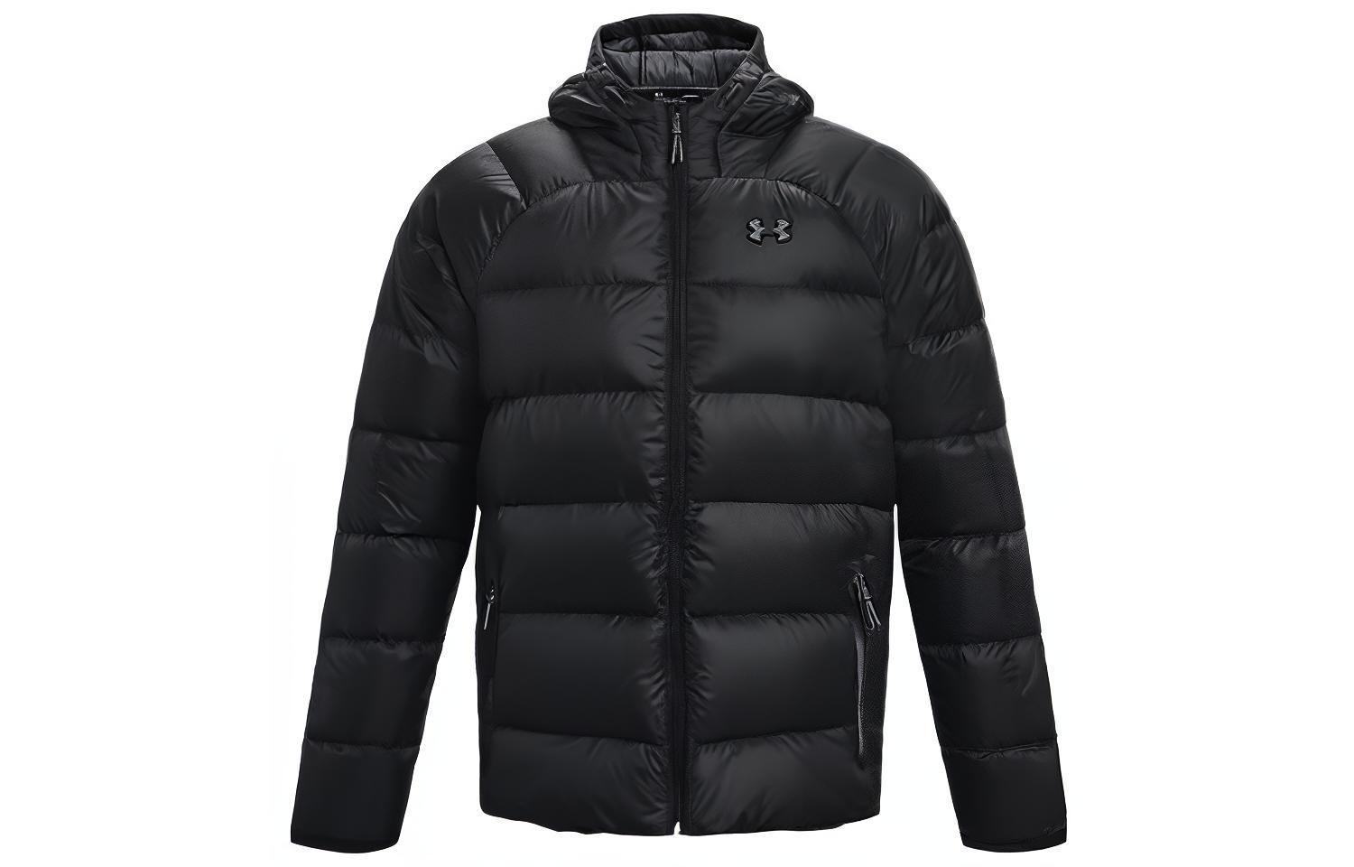 Мужские пуховики Under Armour Черный С капюшоном Утепленные Другие 1364903-003 L