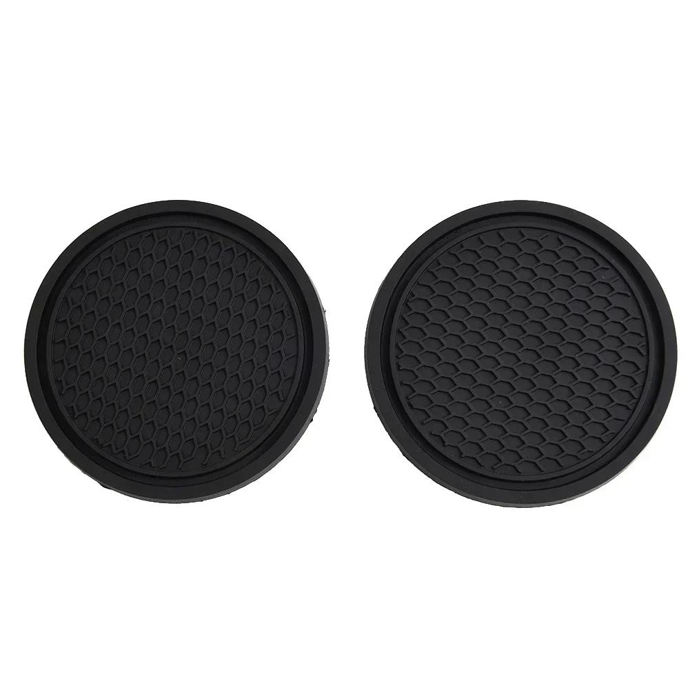 

Black Silicone Cup Holder Insert Anti-Slip Coaster Mat Universal Car Accessory Ideal Gift for Drivers New Car Owners Perfect Fit