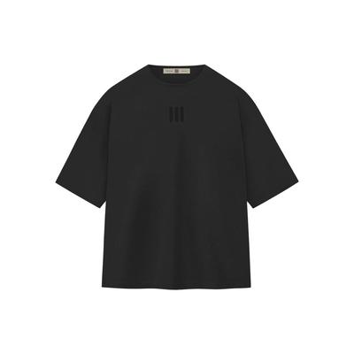 Fear of God T-shirt décontracté à manches courtes série Adidas Athletics avec graphique sur le devant Unisexes Noir IM5319