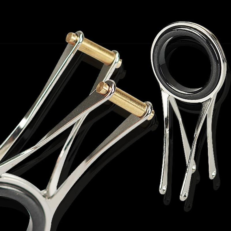 Fishing Rod Poles Line Guides Replacement Guides Top Rings Wearproof Eye Rings Folding Stainless Steel Guide Rings
