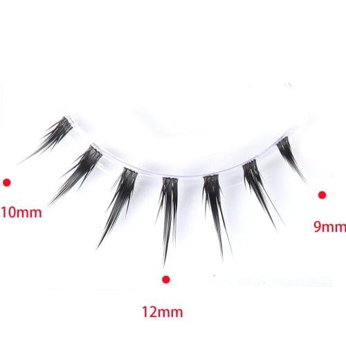 False eyelashes, cosplay makeup, short upper eyelashes, popular handmade false eyelashes, actress eyelashes, 5 pairs (M13)