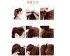 Ponytail Wig with Extensions, Curly Hair, Children's Wig with Ribbon, Half Wig, Curly Wig, Partial Wig, Perfect for Commemorative Photos, Festivals,
