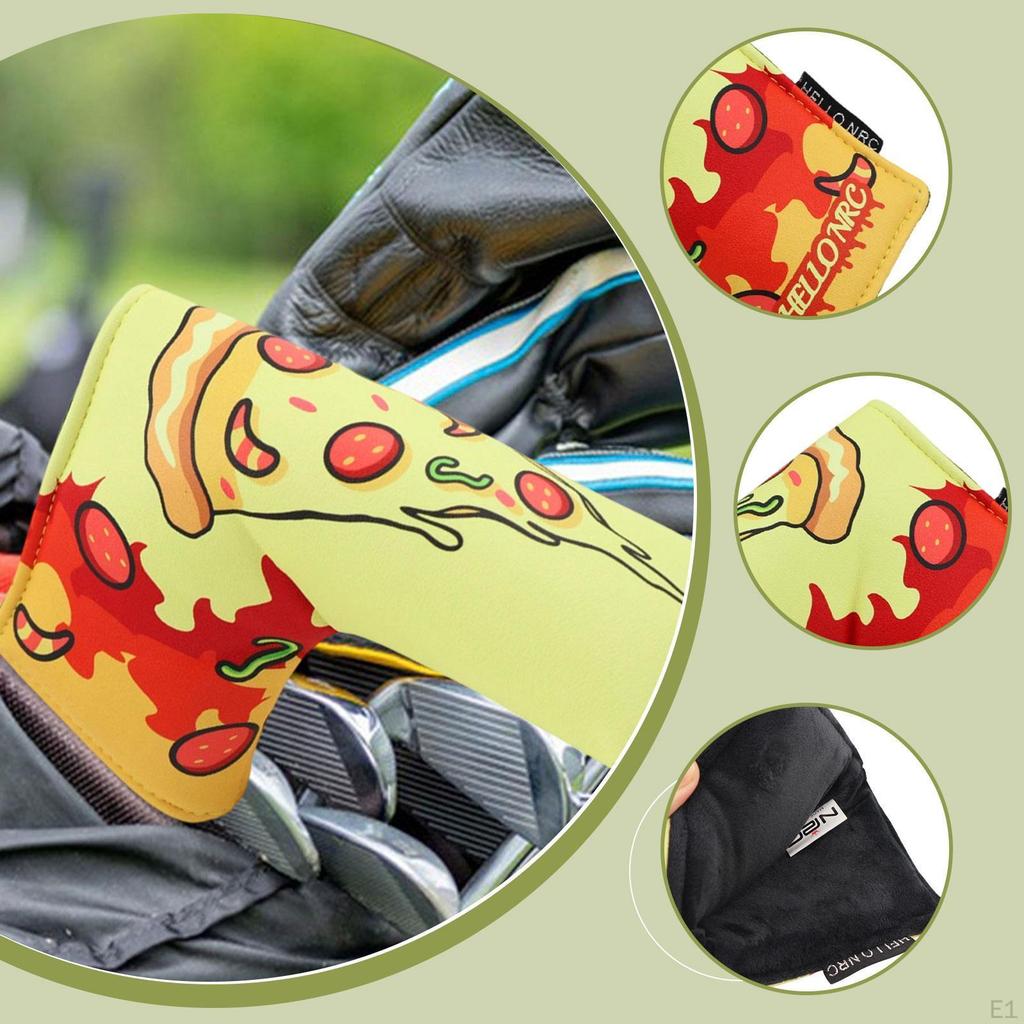 Golf Club Cover, PU Leather Putter Headcover for Outdoor Use