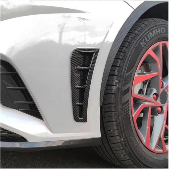 Fender Vents Fit For Hyundai Sonata 2020 2021 2022 2023 ABS BLACK Car Front Bumper Side Air Vent Cover Trim Exterior Accessories Fender Trim(Balck)