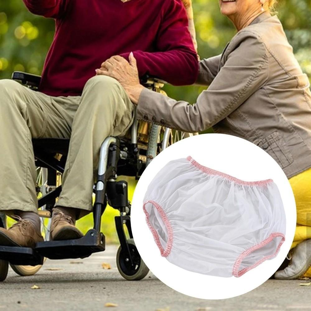 Reusable Adult Diaper Cover Incontinence Protective Diaper Cover Soft PVC Plastic Pants