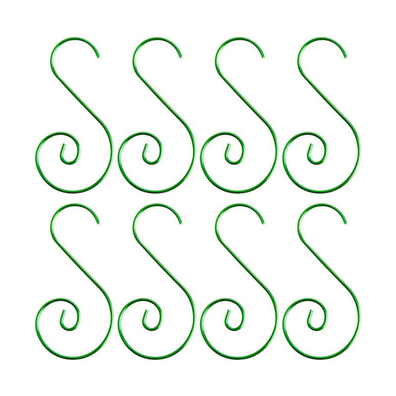 20PCS Christmas Ornament S-Shaped Metal Hook Holder Xmas Tree Balls Pendant Hanging Hooks New-Year Party Decoration Supplies