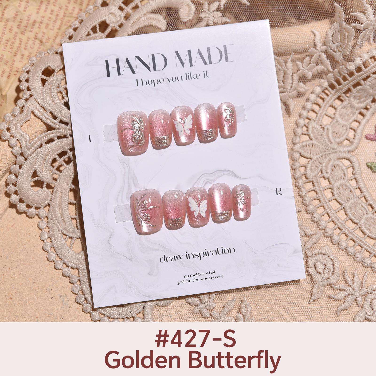 

27Style Choice кошачий глаз накладные ногти короткие ручной работы накладные ногти с наклейками инструменты полное покрытие типсы с желеобразным клеем